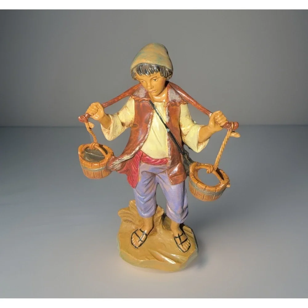 Vtg 2000 Fontanini Heirloom‎ Nativity Noah Water Boy 52562 Roman 5